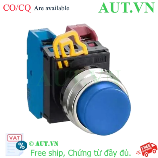 Ảnh của Nút nhấn nhả không đèn IDEC YW4B-M2E11S D22 1NO+1NC (Xanh)