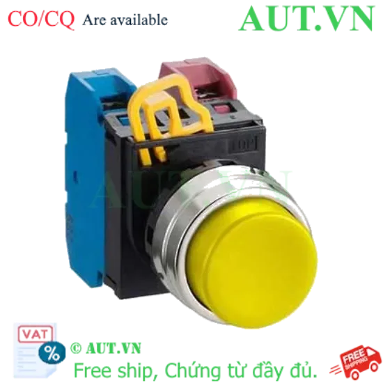 Ảnh của Nút nhấn nhả không đèn IDEC YW4B-M2E11Y D22 1NO+1NC (Vàng)
