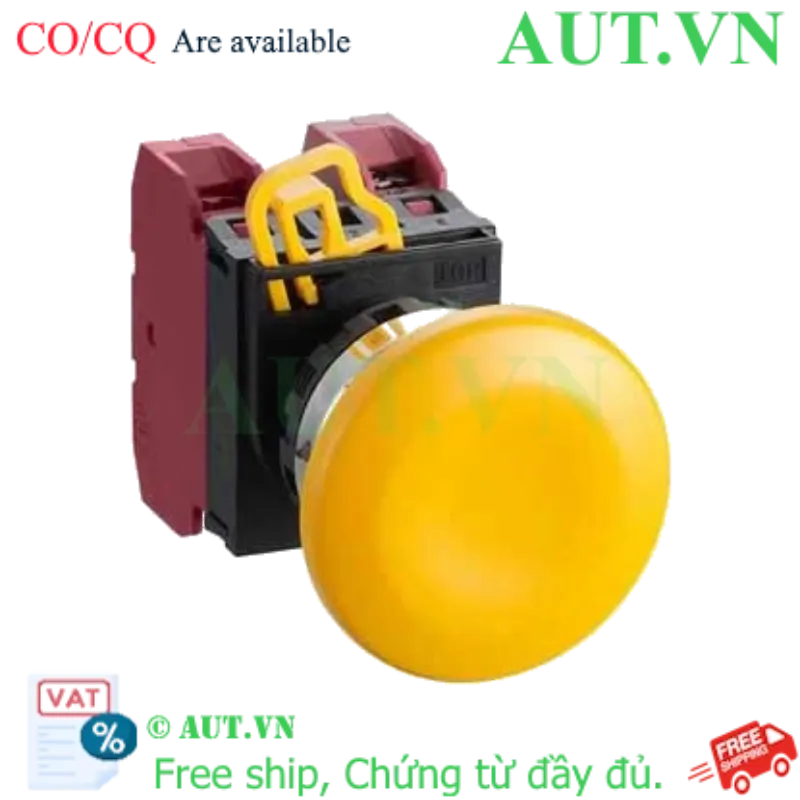 Ảnh của Nút nhấn nhả không đèn IDEC YW4B-M4E02Y D22 2NC (Vàng)