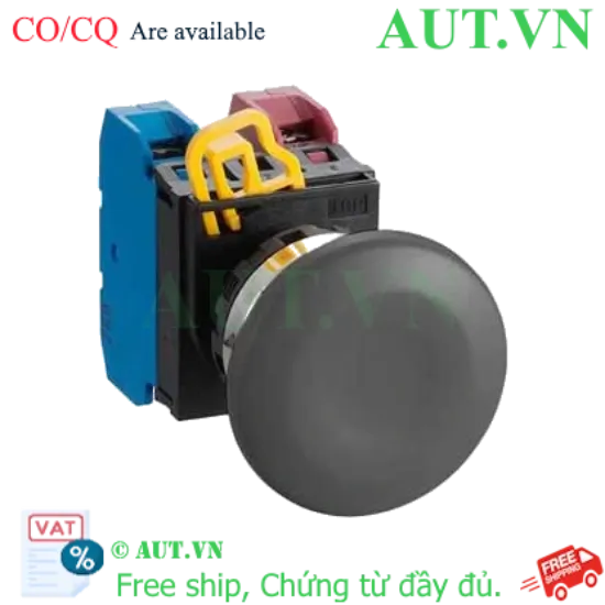 Ảnh của Nút nhấn nhả không đèn IDEC YW4B-M4E11B D22 1NO+1NC (Đen)