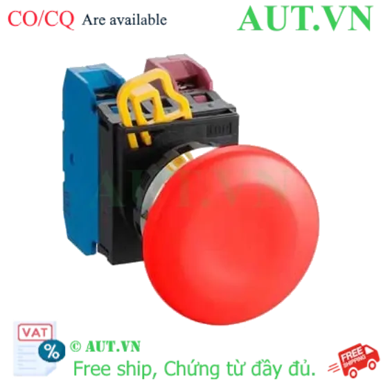 Ảnh của Nút nhấn nhả không đèn IDEC YW4B-M4E11R D22 1NO+1NC (Đỏ)
