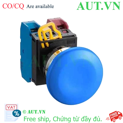 Ảnh của Nút nhấn nhả không đèn IDEC YW4B-M4E11S D22 1NO+1NC (Xanh)