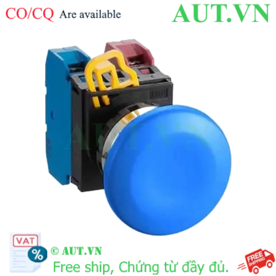 Ảnh của Nút nhấn nhả không đèn IDEC YW4B-M4E11S D22 1NO+1NC (Xanh)