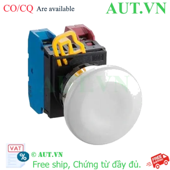 Ảnh của Nút nhấn nhả không đèn IDEC YW4B-M4E11W D22 1NO+1NC (Trắng)