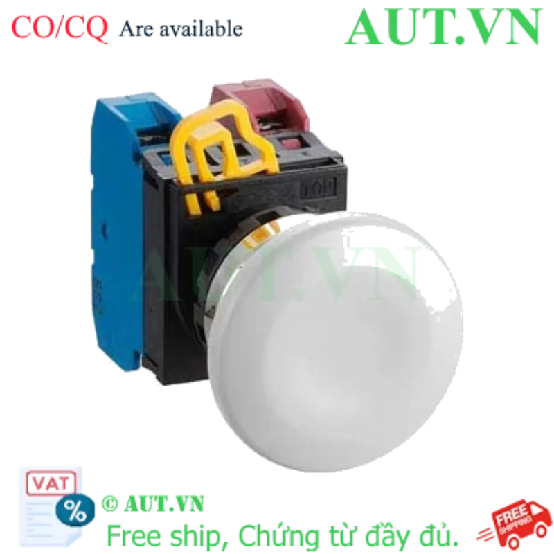 Ảnh của Nút nhấn nhả không đèn IDEC YW4B-M4E11W D22 1NO+1NC (Trắng)