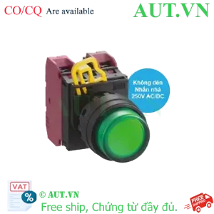 Ảnh của Nút nhấn nhả YW1L-M2E02Q0G IDEC, D22, 2NC, xanh, tốt