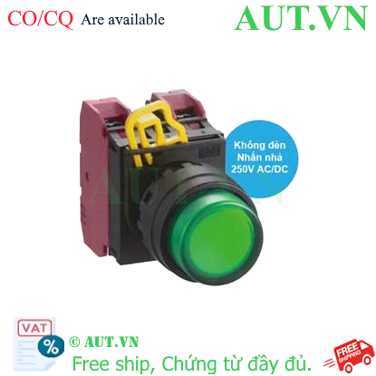Ảnh của Nút nhấn nhả YW1L-M2E02Q0G IDEC, D22, 2NC, xanh, tốt