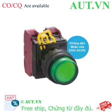 Ảnh của Nút nhấn nhả YW1L-M2E02Q0G IDEC, D22, 2NC, xanh, tốt