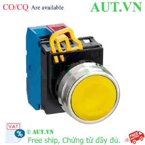 Ảnh của Nút nhấn nhả YW4B-M1E11Y IDEC, D22, 1NO+1NC, vàng