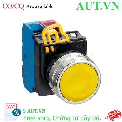 Ảnh của Nút nhấn nhả YW4B-M1E11Y IDEC, D22, 1NO+1NC, vàng