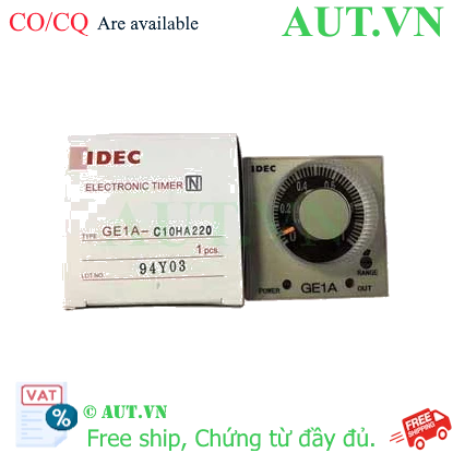 Ảnh của ON delay timer GE1A-C10HA220 IDEC 10h, 8 chân tròn
