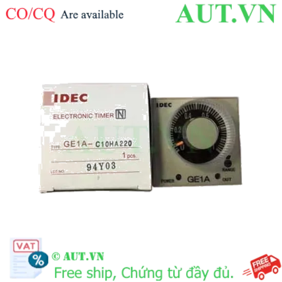 Ảnh của ON delay timer GE1A-C10HA220 IDEC 10h, 8 chân tròn