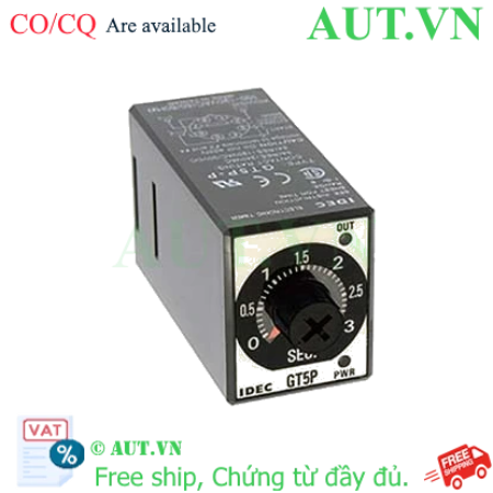 Ảnh của ON delay timer GT5P-N60SD12 Idec 12VDC, 60s, 8 chân tròn