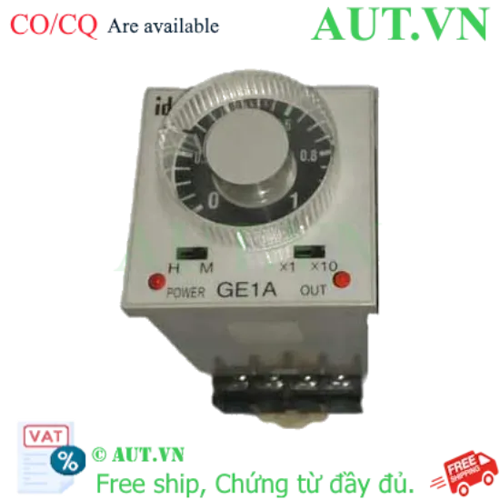 Ảnh của On delay timers GE1A-B10HA110 Idec 8 chân tròn, Plug-In, SPDT 5A