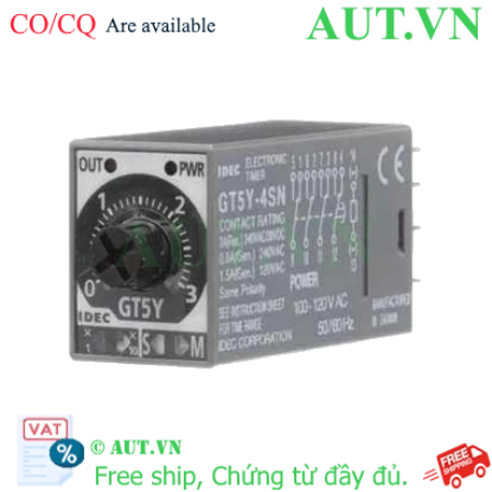 Ảnh của Relays timer Idec GT5Y-4SN3A100 plug-in; 4PDT; 3A;