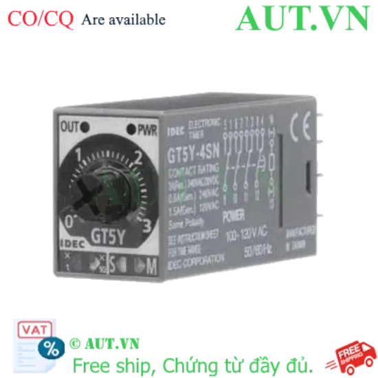 Ảnh của Relays timer Idec GT5Y-4SN3A100 plug-in; 4PDT; 3A;