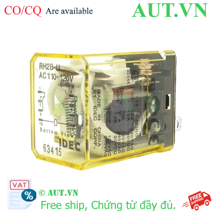 Ảnh của Rơ le công suất IDEC RH2B-UAC110-120 8 chân dẹt 10A