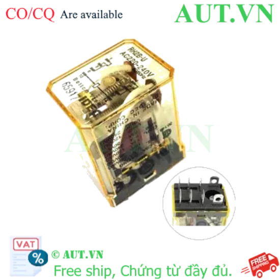 Ảnh của Rơ le công suất IDEC RH2B-UAC220-240 8 chân dẹt 10A