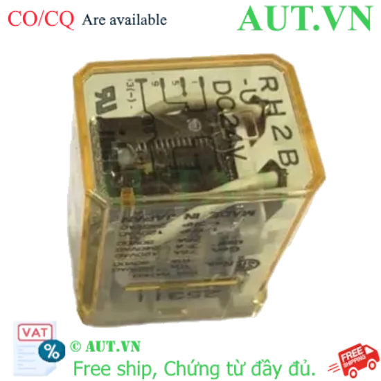 Ảnh của Rơ le công suất IDEC RH2B-UDC24 8 chân dẹt 10A