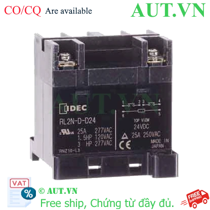 Ảnh của Rơ le công suất IDEC RL2N-D-D24 DPST-2NO 25A