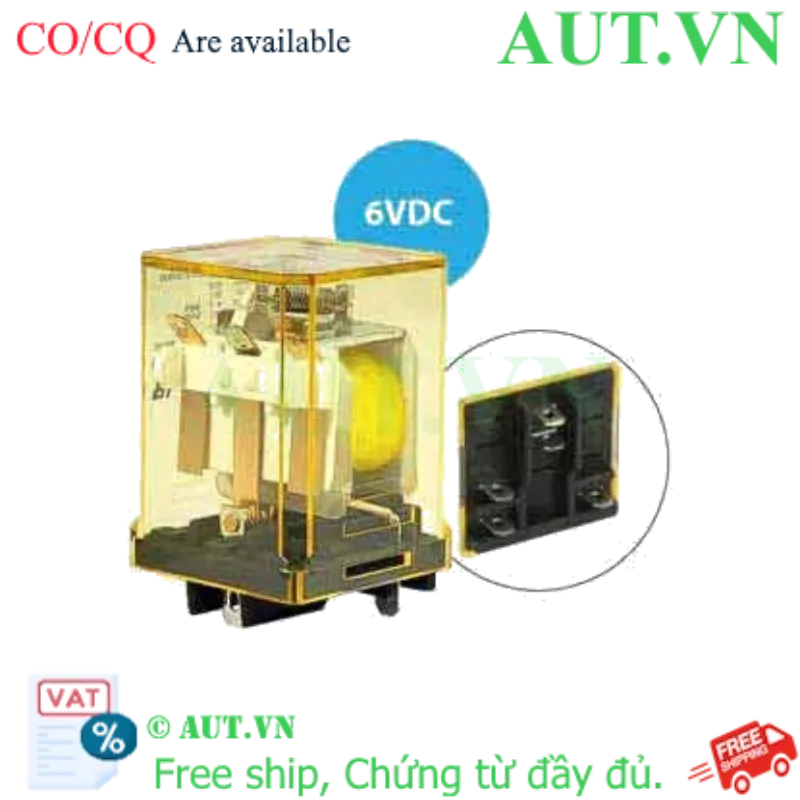 Ảnh của Rơ le công suất IDEC RR1BA-U DC6 5 chân dẹt 10A