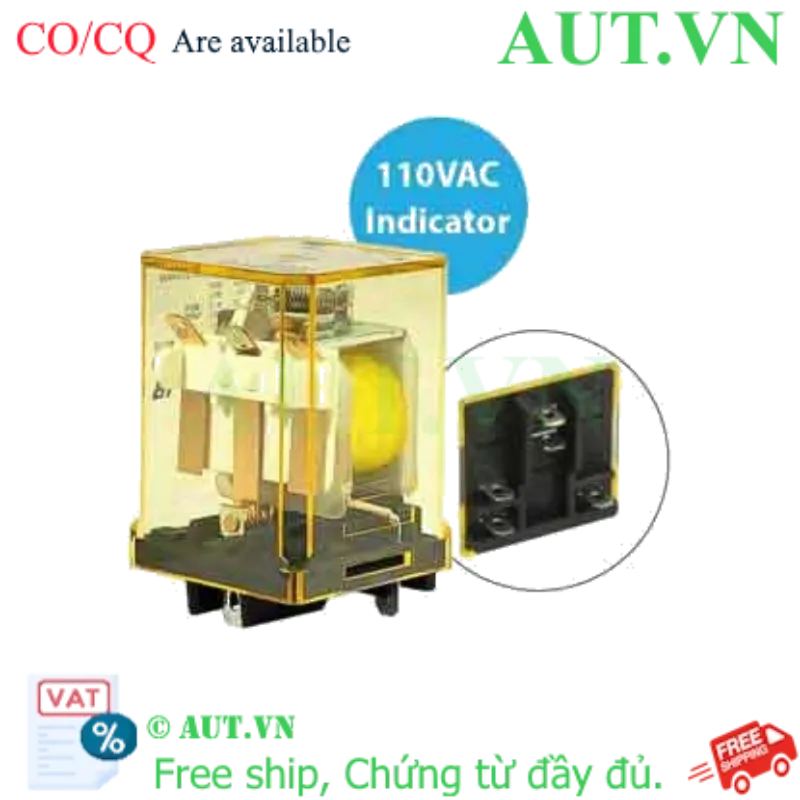 Ảnh của Rơ le công suất IDEC RR1BA-UL AC110 5 chân dẹt 10A