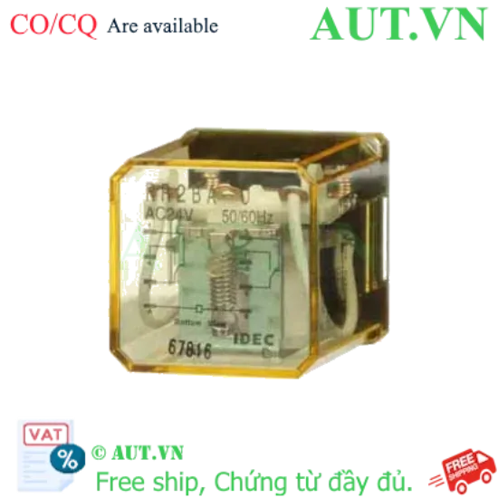 Ảnh của Rơ le công suất IDEC RR2BA-U AC24 8 chân dẹt 10A