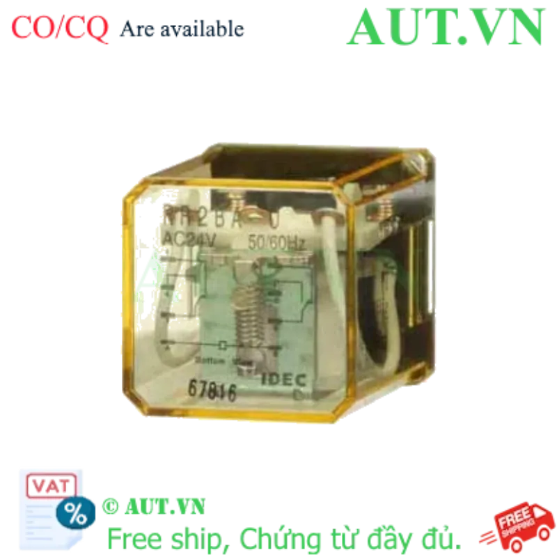Ảnh của Rơ le công suất IDEC RR2BA-U AC24 8 chân dẹt 10A