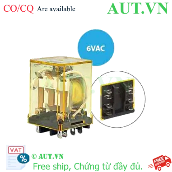 Ảnh của Rơ le công suất IDEC RR2BA-U AC6 8 chân dẹt 10A