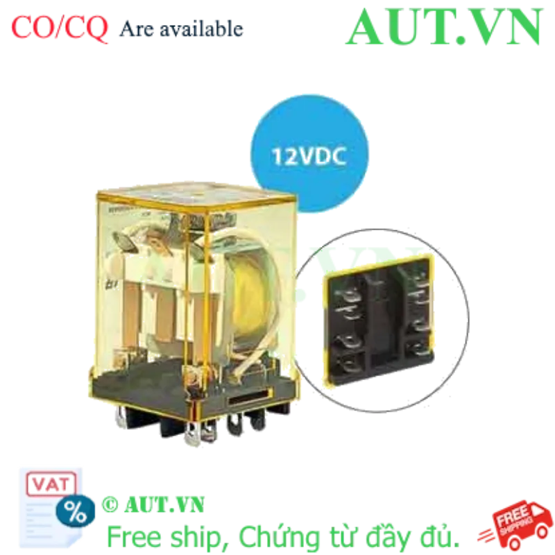 Ảnh của Rơ le công suất IDEC RR2BA-U DC12 8 chân dẹt 10A