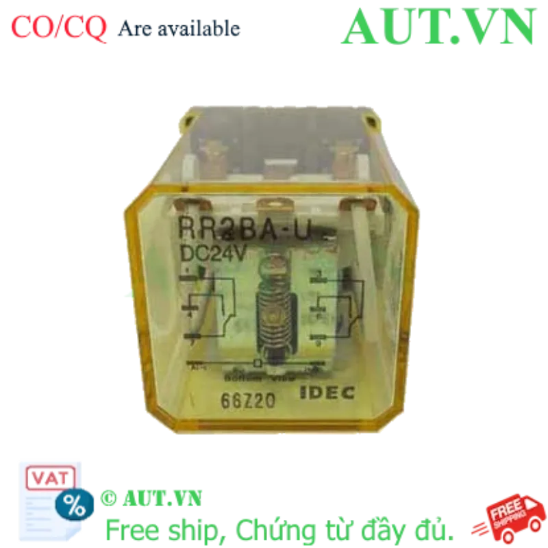 Ảnh của Rơ le công suất IDEC RR2BA-U DC24 8 chân dẹt 10A