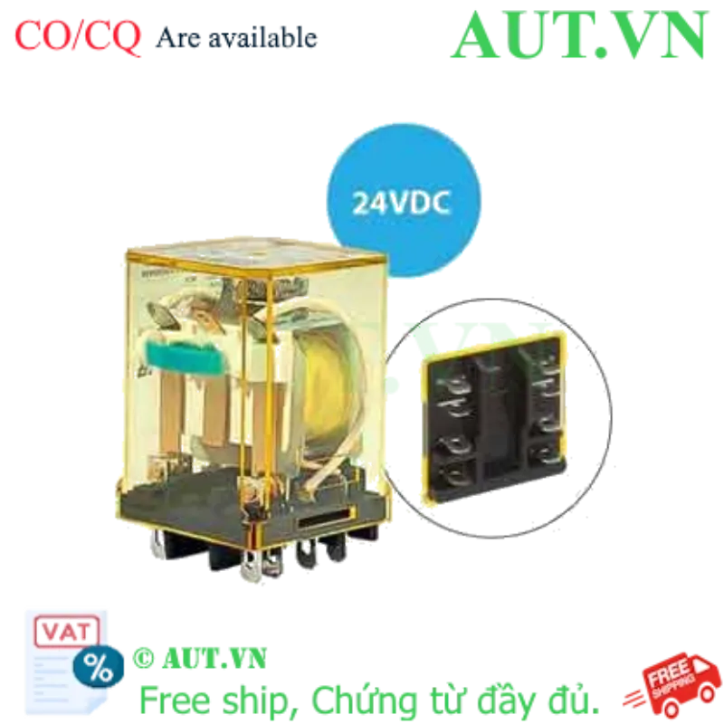 Ảnh của Rơ le công suất IDEC RR2BA-UC DC24 8 chân dẹt 10A