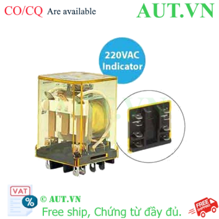 Ảnh của Rơ le công suất IDEC RR2BA-UL AC220 8 chân dẹt 10A