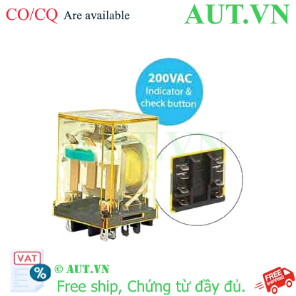 Ảnh của Rơ le công suất IDEC RR2BA-ULC AC200 8 chân dẹt 10A