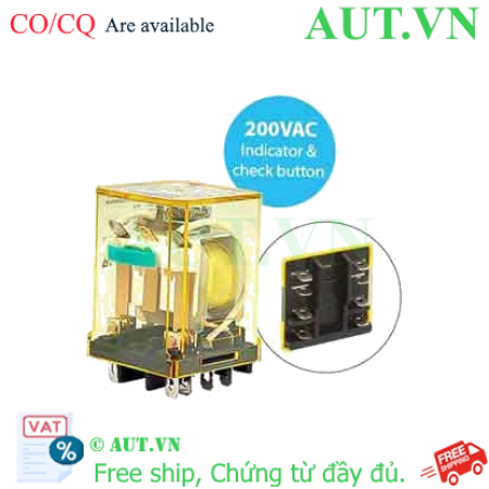 Ảnh của Rơ le công suất IDEC RR2BA-ULC AC200 8 chân dẹt 10A