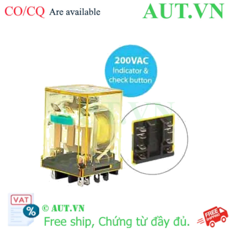 Ảnh của Rơ le công suất IDEC RR2BA-ULC AC200 8 chân dẹt 10A