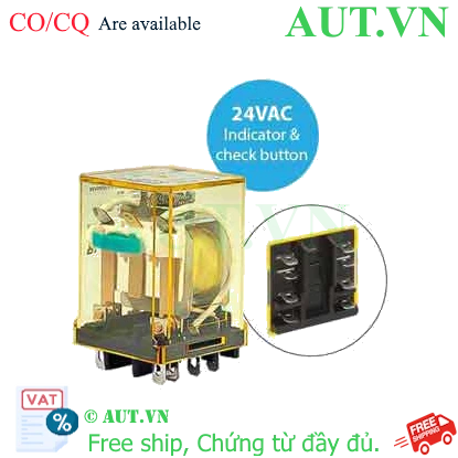 Ảnh của Rơ le công suất IDEC RR2BA-ULC AC24 8 chân dẹt 10A