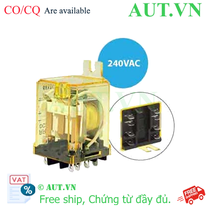 Ảnh của Rơ le công suất IDEC RR2BA-US AC240 8 chân dẹt 10A
