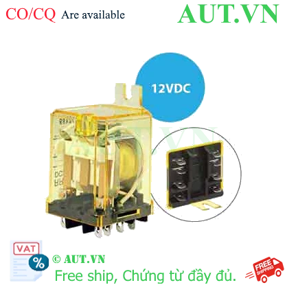 Ảnh của Rơ le công suất IDEC RR2BA-US DC12 8 chân dẹt 10A