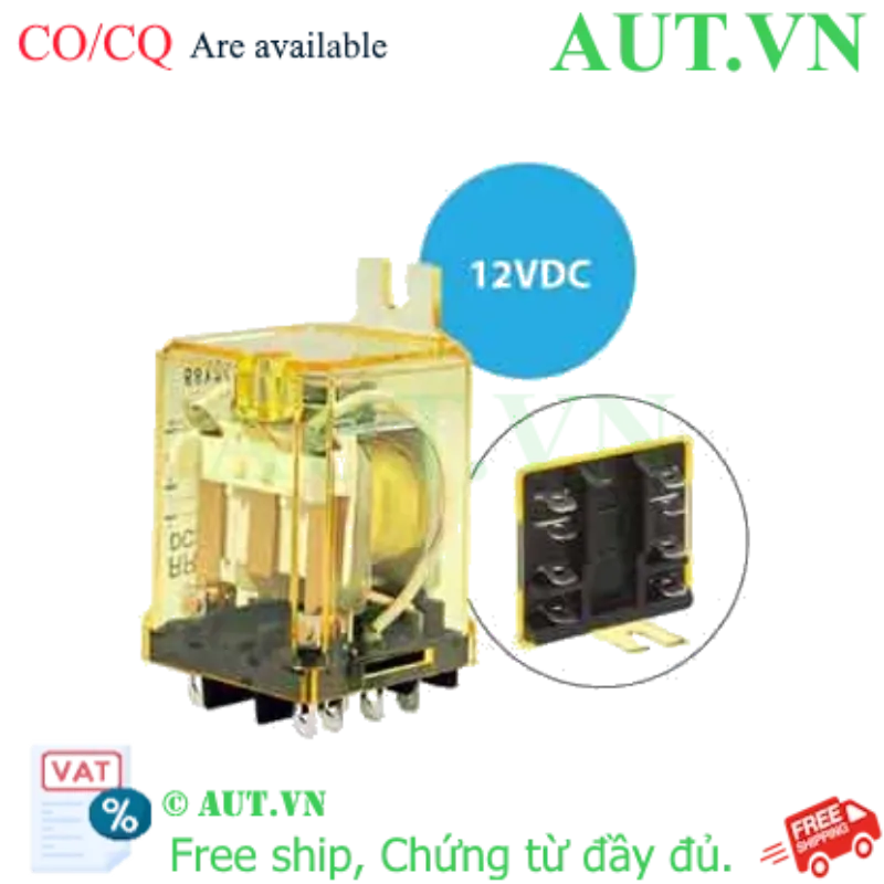 Ảnh của Rơ le công suất IDEC RR2BA-US DC12 8 chân dẹt 10A