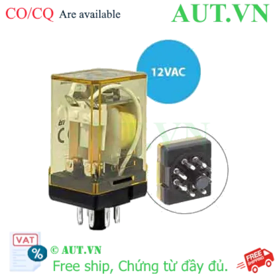 Ảnh của Rơ le công suất IDEC RR2P-U AC12 8 chân tròn 10A