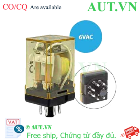 Ảnh của Rơ le công suất IDEC RR2P-U AC6 8 chân tròn 10A
