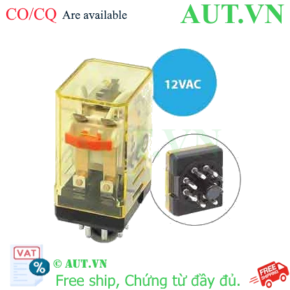 Ảnh của Rơ le công suất IDEC RR2P-UC AC12 8 chân tròn 10A