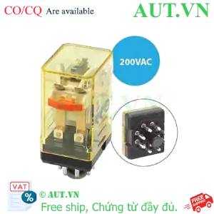 Ảnh của Rơ le công suất IDEC RR2P-UC AC200 8 chân tròn 10A