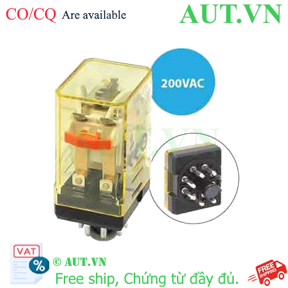 Ảnh của Rơ le công suất IDEC RR2P-UC AC200 8 chân tròn 10A