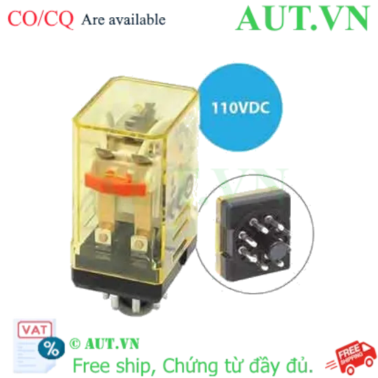 Ảnh của Rơ le công suất IDEC RR2P-UC DC110 8 chân tròn 10A