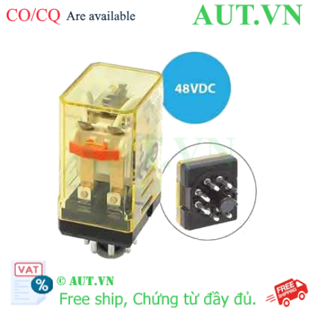 Ảnh của Rơ le công suất IDEC RR2P-UC DC48 8 chân tròn 10A