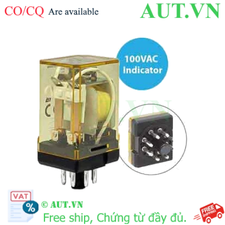 Ảnh của Rơ le công suất IDEC RR2P-UL AC100 8 chân tròn 10A