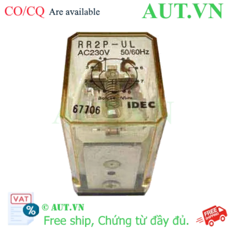 Ảnh của Rơ le công suất IDEC RR2P-UL AC230 8 chân tròn 10A