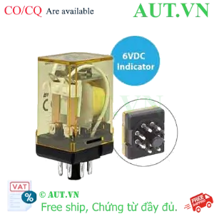 Ảnh của Rơ le công suất IDEC RR2P-UL DC6 8 chân tròn 10A